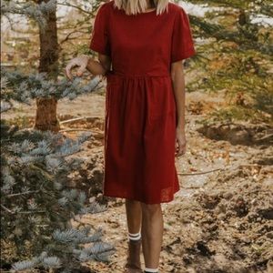 Red Pocket Dress